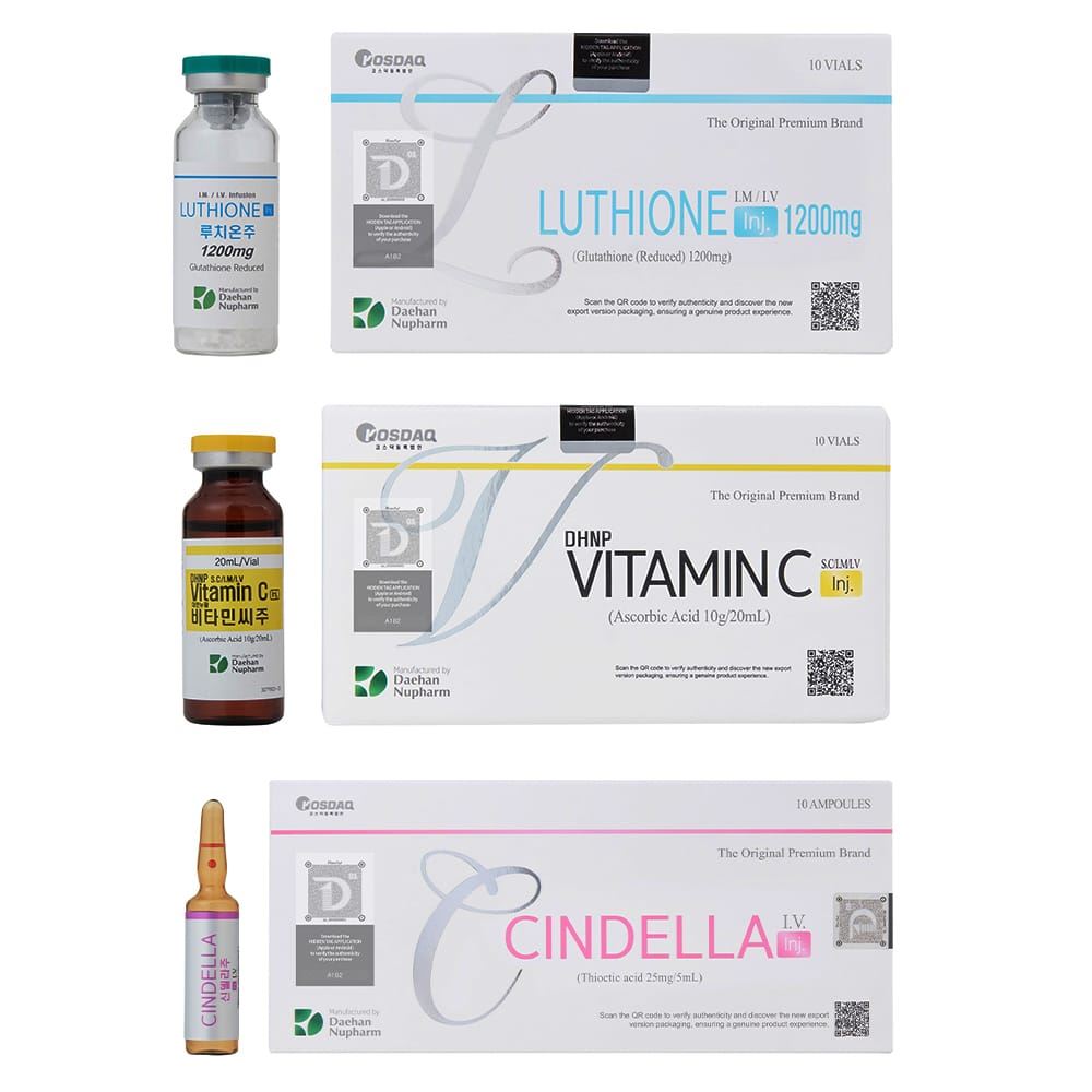 Cindella 1200mg 10 Sessions Gluathione Injection For Skin Whitening